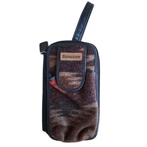 Pendleton Wool Southwestern Wristlet Wallet Phone Case‎ Brown Multi RN 29685